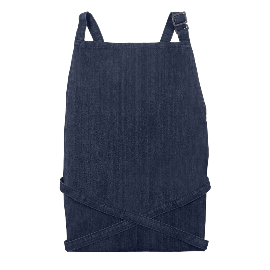 Indigo Denim Recycled Denim Bib Apron